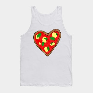 Heart Shaped Pizza Tank Top